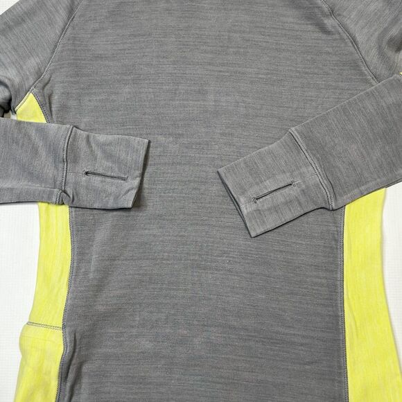 Footjoy Womens Golf Hoodie Sweatshirt, Side Zip Pocket Size XS Gray Yellow NEW - Picture 14 of 15